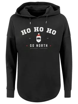 Толстовка F4Nt4Stic Ho Ho Ho Santa Claus Weihnachten, черный