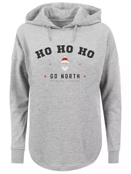 Толстовка F4Nt4Stic Ho Ho Ho Santa Claus Weihnachten, серый
