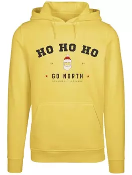 Толстовка F4Nt4Stic Ho Ho Ho Santa Weihnachten, желтый