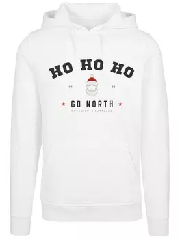 Толстовка F4Nt4Stic Ho Ho Ho Santa Weihnachten, белый