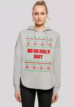 Толстовка F4NT4STIC "Ho Ho Holy", принт, серый