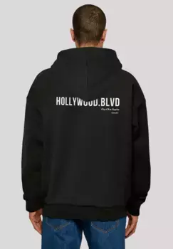 Толстовка F4NT4STIC "Hollywood blvd OVERSIZE HOODIE", принт, черный