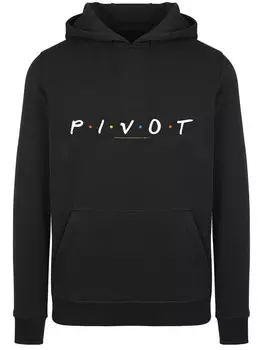 Толстовка F4NT4STIC Hoodie FRIENDS TV Serie Pivot Logo BLK, черный