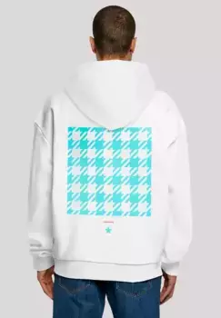 Толстовка F4NT4STIC "Houndstooth Negative", принт, белый