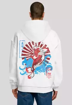 Толстовка F4NT4STIC "Japan Koi Fish Carp", принт, белый