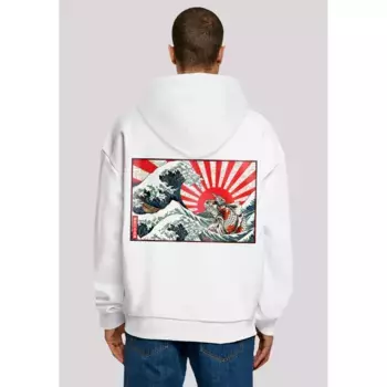 Толстовка F4NT4STIC "Kanagawa Wave Japan", принт, белый