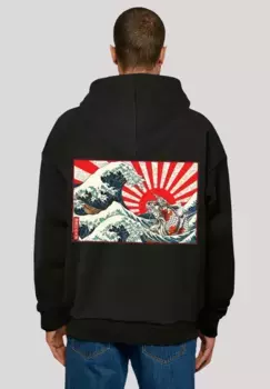 Толстовка F4NT4STIC "Kanagawa Wave Japan", принт, черный