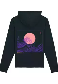 Толстовка F4NT4STIC "Kanagawa Wave" премиум-качества, черный