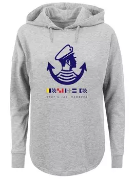 Толстовка F4Nt4Stic Knut & Jan Hamburg Logo, серый