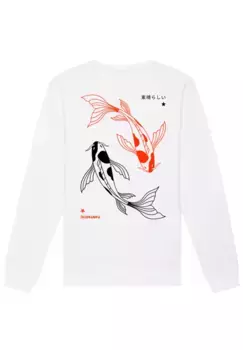 Толстовка F4NT4STIC "Koi Japan", принт, белый