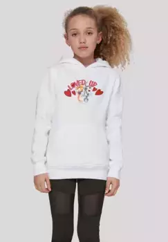 Толстовка F4NT4STIC "Looney Tunes Bugs Bunny And Lola Valentines", принт, белый