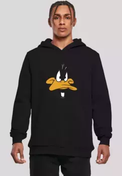 Толстовка F4NT4STIC "Looney Tunes Daffy Duck Big Face", мужская, премиальный товар, приталенный крой, толстовка с принтом, черный