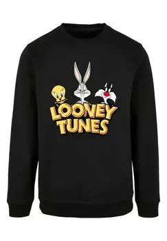 Толстовка F4NT4STIC Looney Tunes Group Faux Pocket, черный