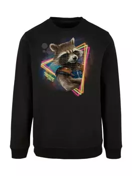 Толстовка F4NT4STIC Marvel Guardians of the Galaxy Neon Rocket, черный