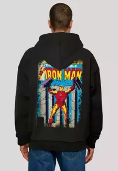 Толстовка F4NT4STIC "Marvel Iron Man Cover", принт, черный