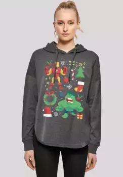 Толстовка F4NT4STIC "Marvel Universe Iron Man and Hulk Christmas", принт, цвет Charcoal