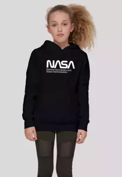 Толстовка F4NT4STIC "NASA Aeronautics And Space", унисекс для детей, товары премиум-класса, для мальчиков, девочек, с принтом, черный