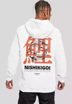 Толстовка F4NT4STIC "Nishikigoi", принт, белый