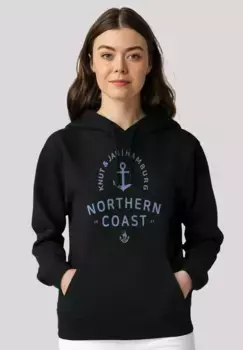 Толстовка F4NT4STIC "Nordsee Knut & Jan Hamburg", премиум качество, черный