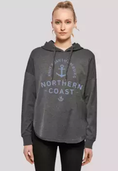 Толстовка F4NT4STIC "Nordsee Knut & Jan Hamburg", принт, цвет Charcoal