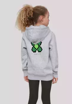 Толстовка F4NT4STIC "Новый год Happy New Year Pixel Clover", принт, серый