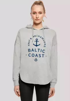 Толстовка F4NT4STIC "Ostsee Logo Knut & Jan Hamburg", принт, серый