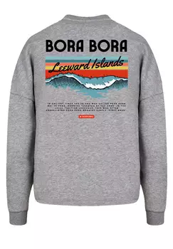 Толстовка F4NT4STIC Oversize Bora Bora Leewards Island, цвет grau meliert