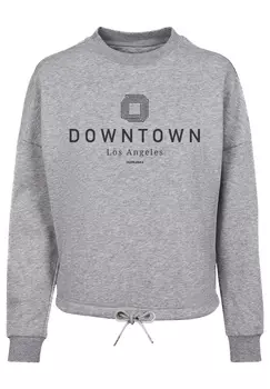 Толстовка F4NT4STIC Oversize Downtown LA, цвет grau meliert