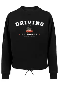 Толстовка F4NT4STIC Oversize Driving Home Weihnachten, черный