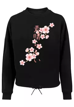 Толстовка F4NT4STIC Oversize Kirschblten Asien, черный