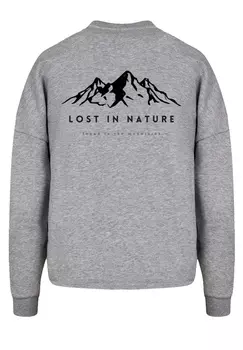 Толстовка F4NT4STIC Oversize Lost, цвет grau meliert