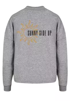 Толстовка F4NT4STIC Oversize Sunny side up, цвет grau meliert
