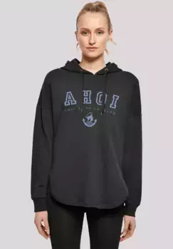 Толстовка F4NT4STIC "Oversized Hoodie Ahoi Knut & Jan Hamburg", принт, черный