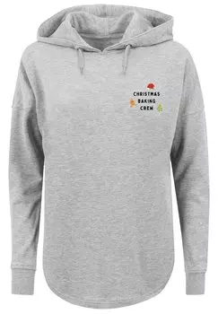 Толстовка F4NT4STIC Oversized Hoodie Christmas Baking Crew, серый