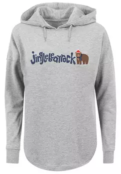 Толстовка F4NT4STIC Oversized Hoodie Christmas Jingle Bear Rock, серый