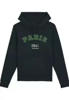 Толстовка F4NT4STIC "Paris 1980 Green", премиум качество, черный
