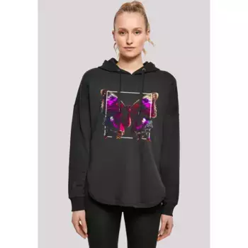 Толстовка F4NT4STIC "Pink Butterfly OVERSIZE TEE", принт, черный