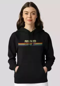 Толстовка F4NT4STIC "Pink Floyd Prism Retro Stripes", премиум качество, черный