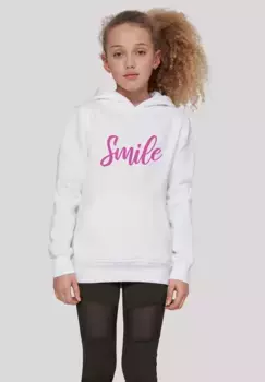 Толстовка F4NT4STIC "Pink Smile UNISEX HOODIE", принт, белый