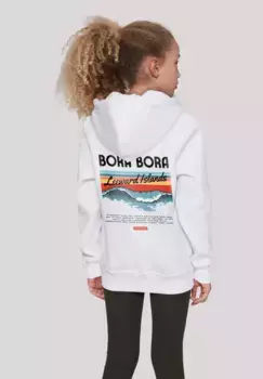 Толстовка F4NT4STIC "Подветренный остров Бора-Бора", принт, белый