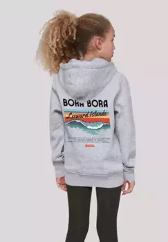 Толстовка F4NT4STIC "Подветренный остров Бора-Бора", принт, серый