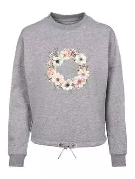 Толстовка F4NT4STIC, пятнистый серый