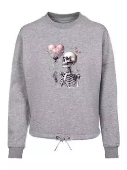 Толстовка F4NT4STIC, пятнистый серый