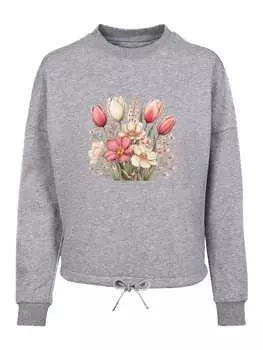 Толстовка F4NT4STIC, пятнистый серый