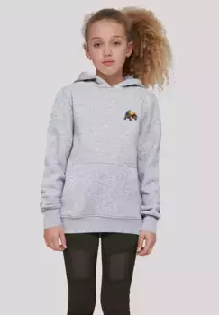 Толстовка F4NT4STIC "Rainbow Turtle HOODIE UNISEX", принт, серый