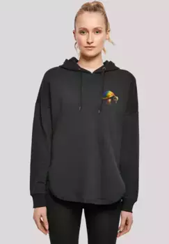 Толстовка F4NT4STIC "Rainbow Turtle OVERSIZE HOODIE", принт, черный