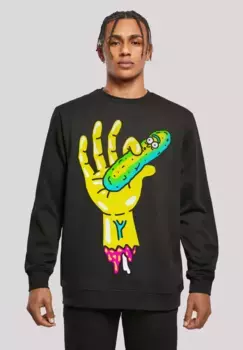 Толстовка F4NT4STIC "Rick and Morty Pickle Hand", принт, черный