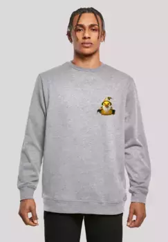 Толстовка F4NT4STIC "Rubber Duck Wizard CREW", принт, серый
