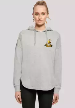 Толстовка F4NT4STIC "Rubber Duck Wizard OVERSIZE HOODIE", принт, серый