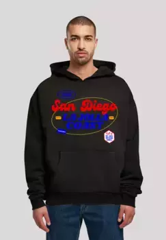 Толстовка F4NT4STIC "San Diego OVERSIZE HOODIE", принт, черный